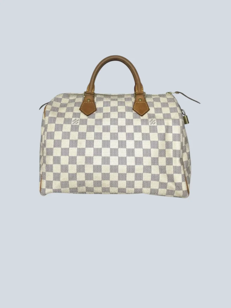 Speedy 30 Damier Azur handbag.