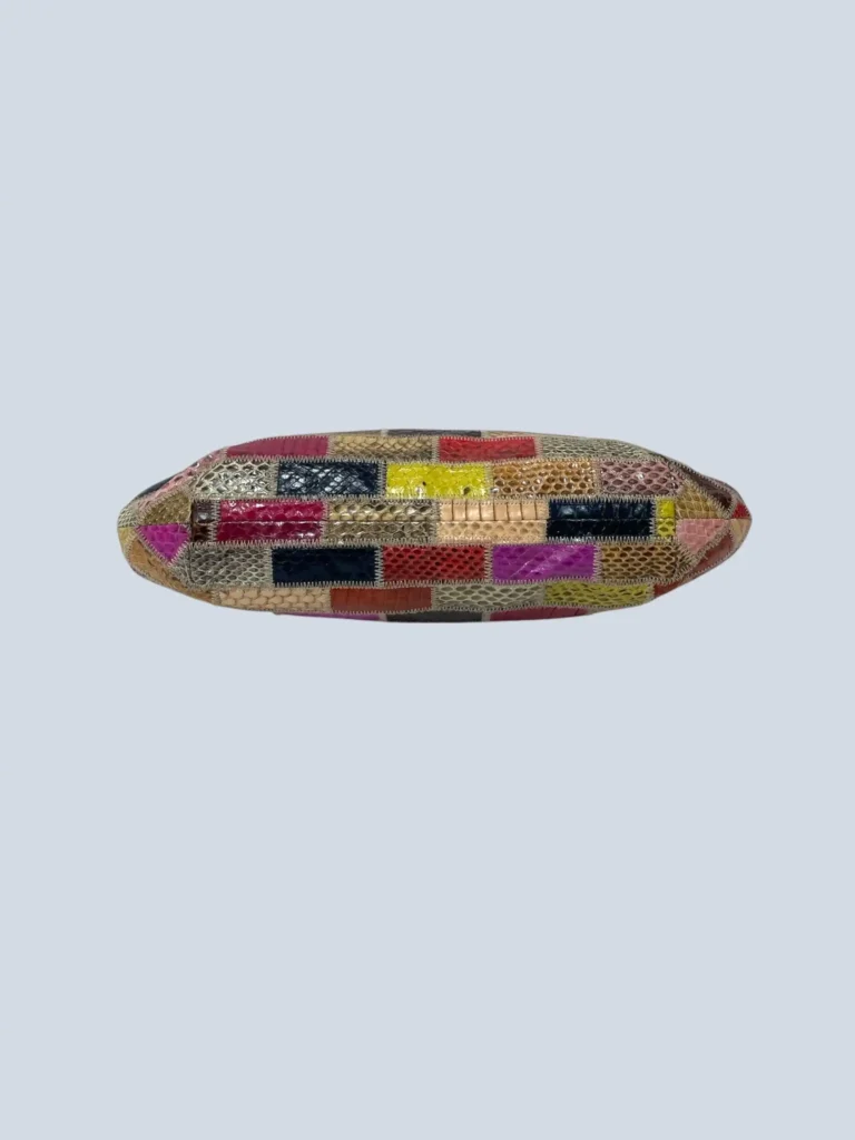 Borsa a spalla in pelli esotiche Patchwork., foto 4 di 10