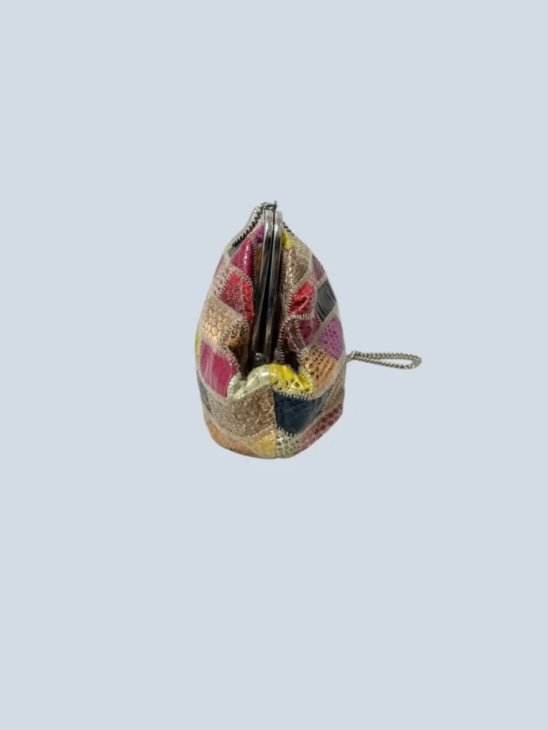 Borsa a spalla in pelli esotiche Patchwork., foto 3 di 10
