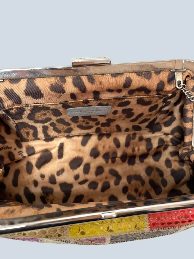 Borsa a spalla in pelli esotiche Patchwork., foto 8 di 10