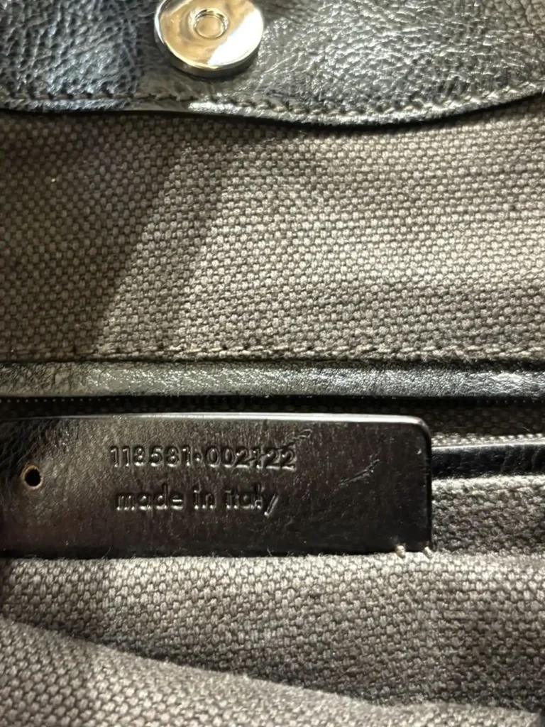 Borsa a spalla Mombasa in denim con manico in corno., foto 13 di 13