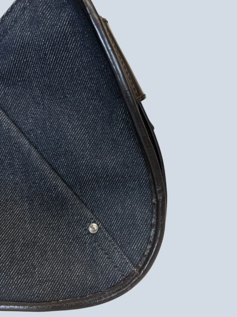 Borsa a spalla Mombasa in denim con manico in corno., foto 12 di 13
