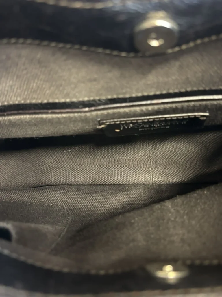 Borsa a spalla Mombasa in denim con manico in corno., foto 11 di 13