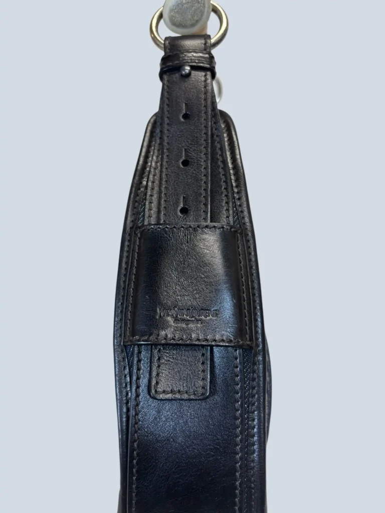 Borsa a spalla Mombasa in denim con manico in corno., foto 7 di 13