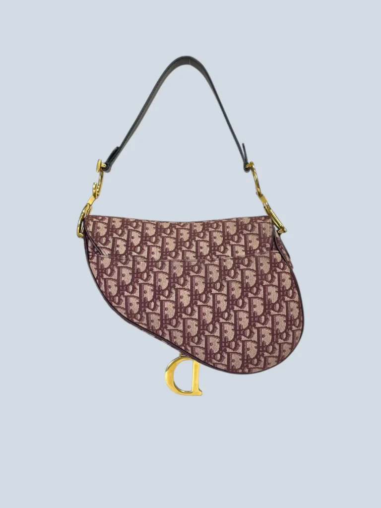 Borsa a spalla Saddle Medium in tela Jacquard Oblique., foto 4 di 13