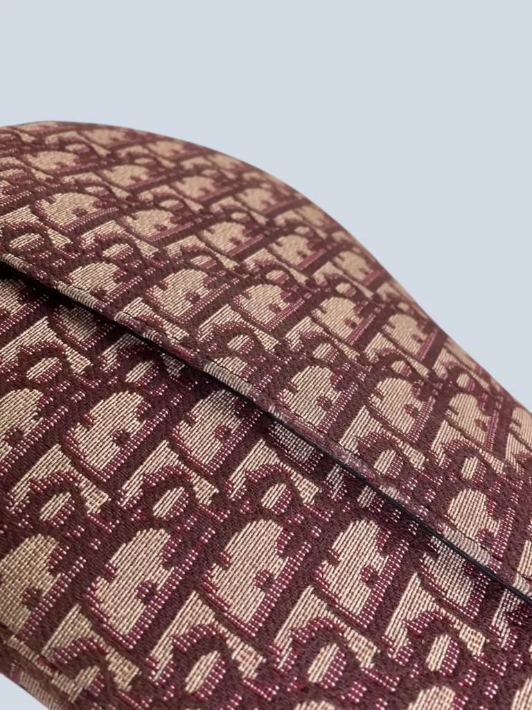 Borsa a spalla Saddle Medium in tela Jacquard Oblique., foto 13 di 13