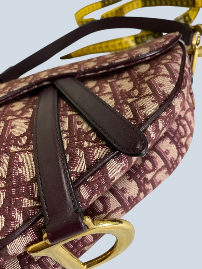 Borsa a spalla Saddle Medium in tela Jacquard Oblique., foto 12 di 13