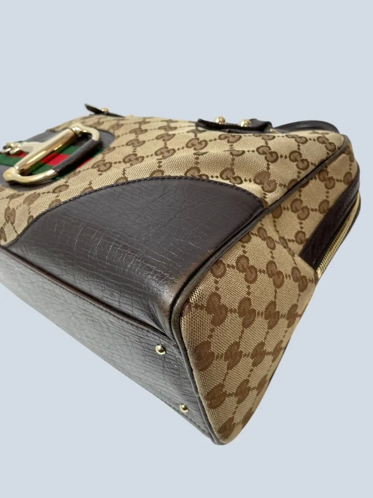 Hasler Horsebit Monogram canvas and leather shoulder bag, photo 12 of 12