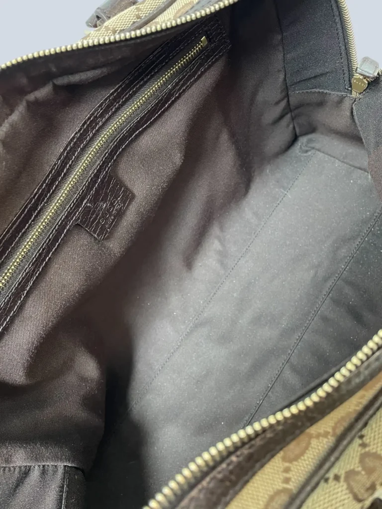 Hasler Horsebit Monogram canvas and leather shoulder bag, photo 6 of 12
