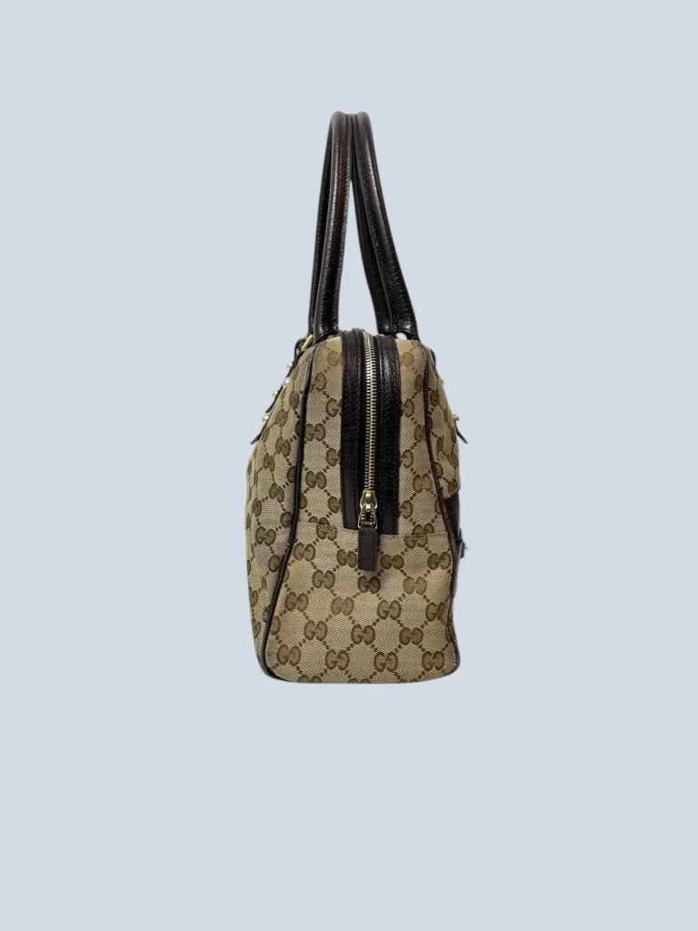 Hasler Horsebit Monogram canvas and leather shoulder bag, photo 3 of 12