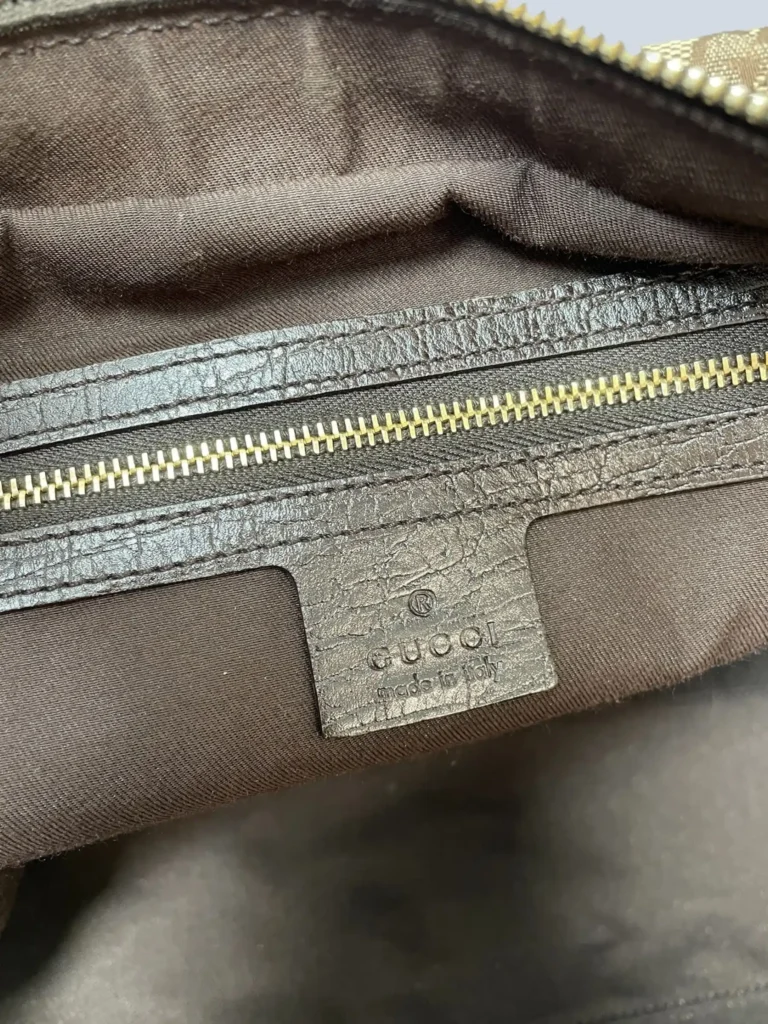 Hasler Horsebit Monogram canvas and leather shoulder bag, photo 8 of 12
