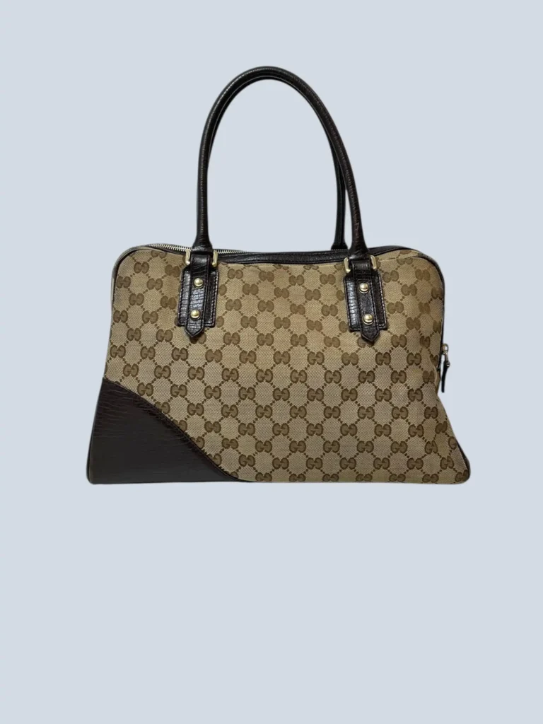 Hasler Horsebit Monogram canvas and leather shoulder bag, photo 4 of 12