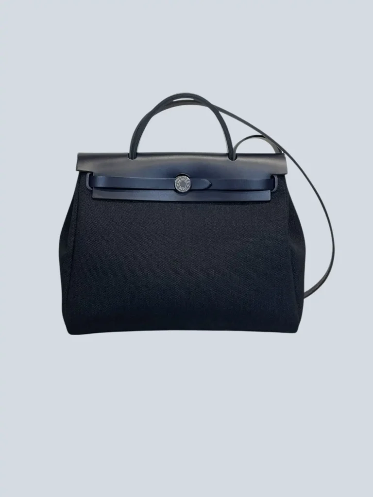 Borsa Herbag 31 Retourné in tela e pelle.