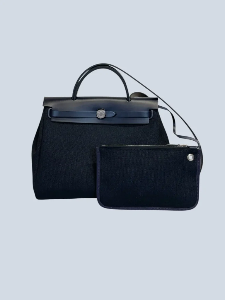 Borsa Herbag 31 Retourné in tela e pelle., foto 3 di 15