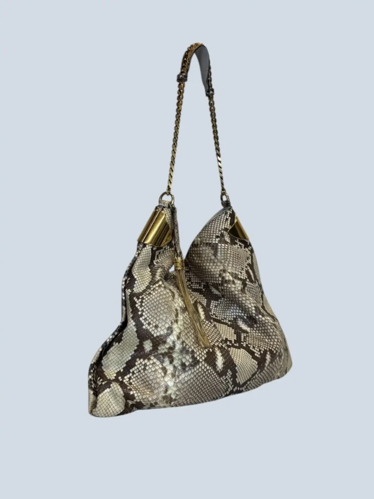 Borsa a spalla 1970 in pelle esotica., foto 2 di 12