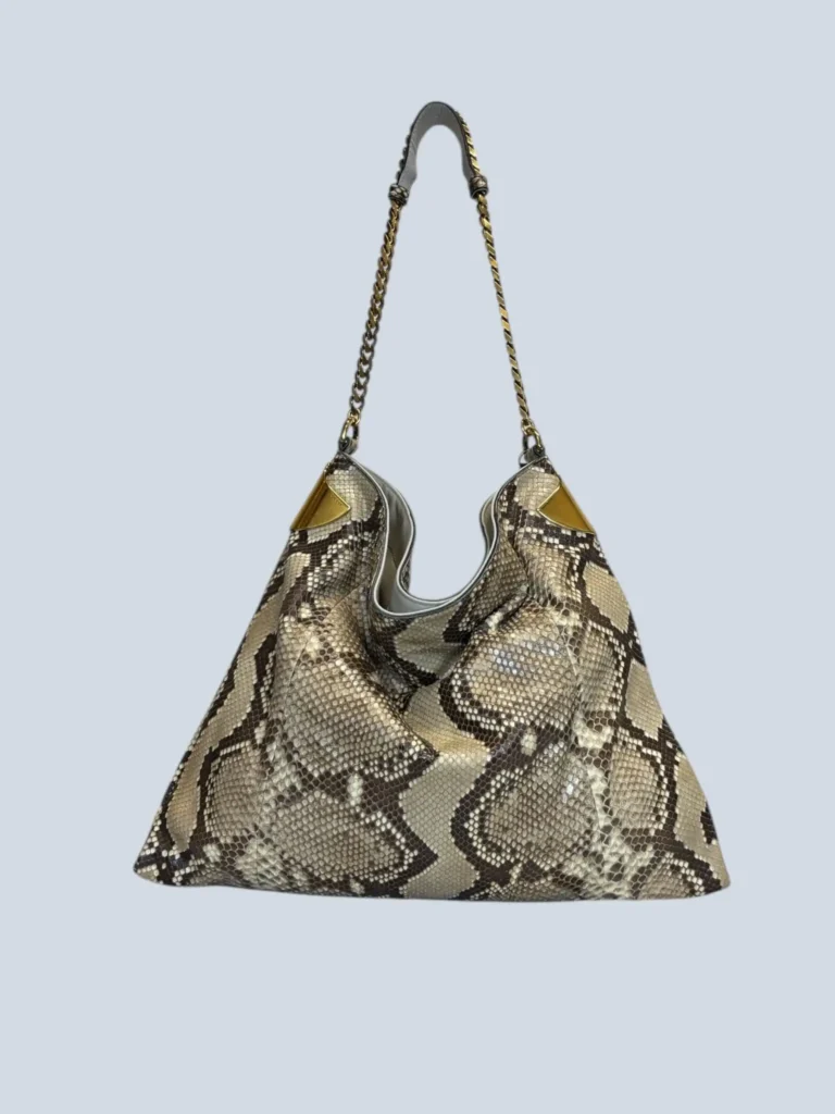 Borsa a spalla 1970 in pelle esotica., foto 4 di 12