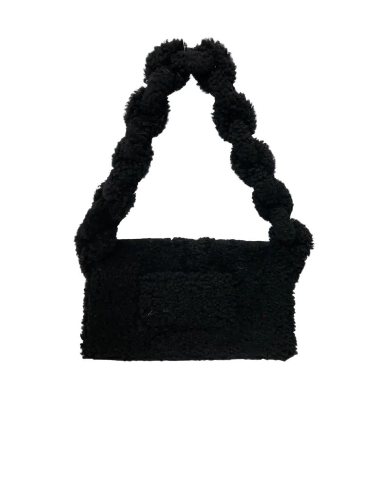 Borsa a spalla Le Bambidou in shearling., foto 4 di 9