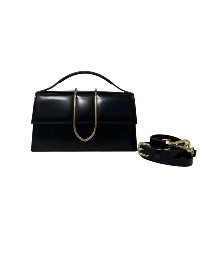 Borsa a tracolla Le Grand Bambino in pelle spazzolata.