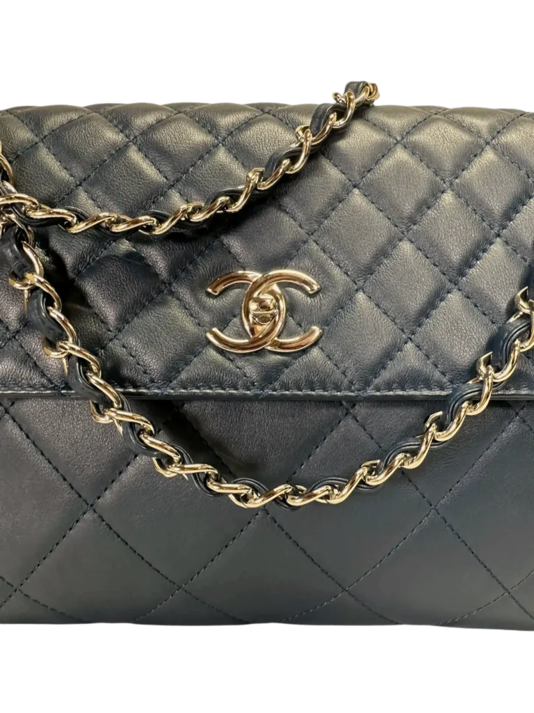 In The Business Flap matelassé leather bag, photo 8 of 15
