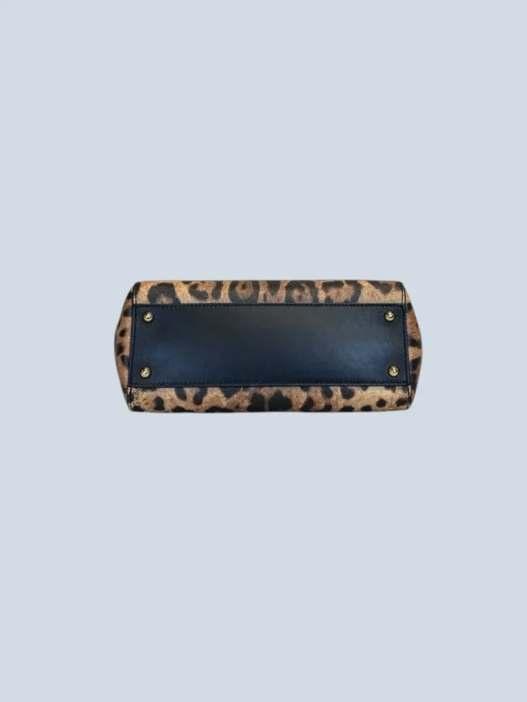 Borsa a tracolla Sicily Medium in pelle animalier., foto 5 di 13
