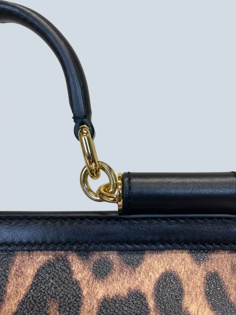 Borsa a tracolla Sicily Medium in pelle animalier., foto 6 di 13