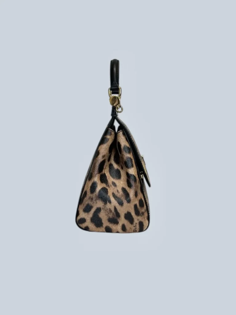 Borsa a tracolla Sicily Medium in pelle animalier., foto 3 di 13