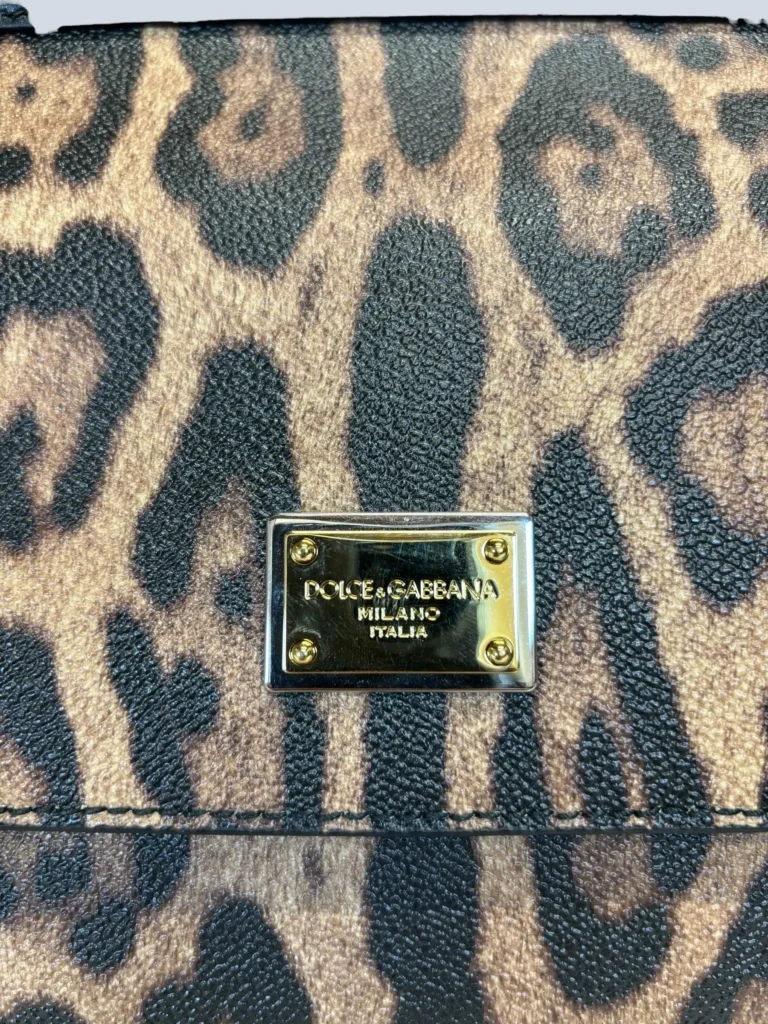 Borsa a tracolla Sicily Medium in pelle animalier., foto 10 di 13