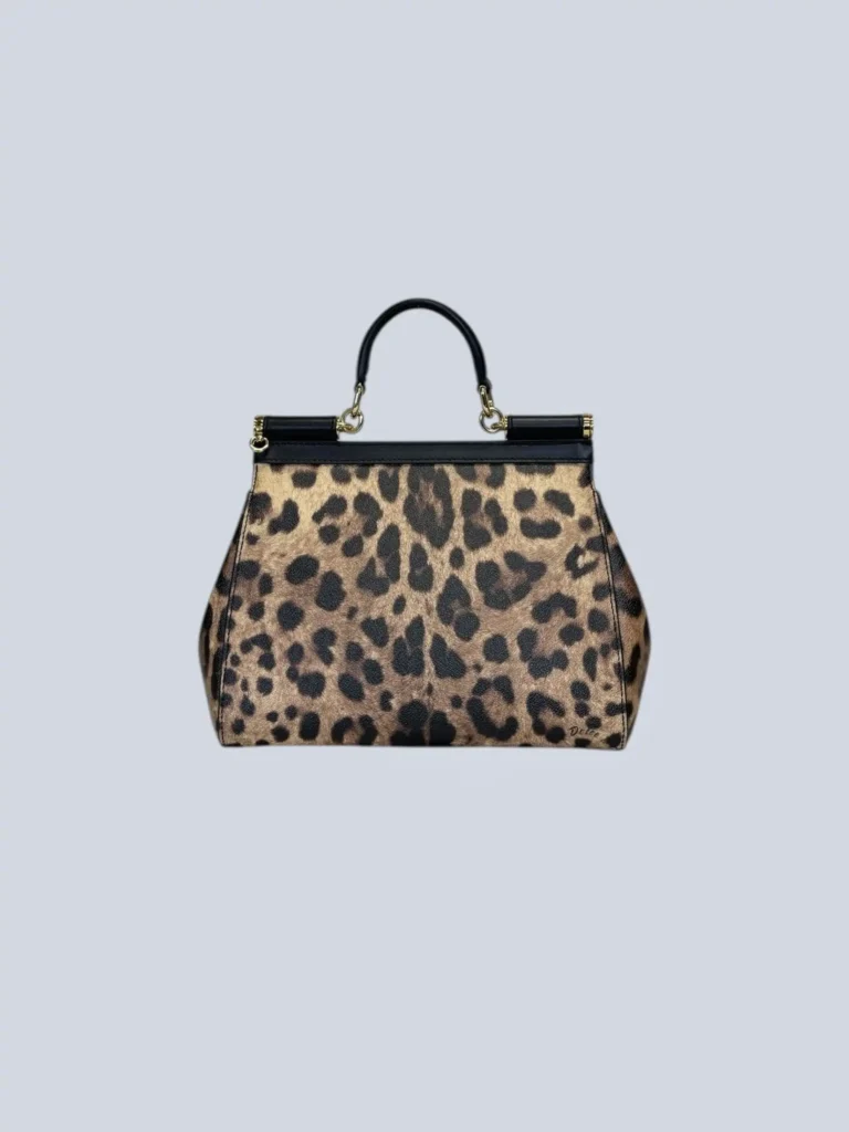 Borsa a tracolla Sicily Medium in pelle animalier., foto 4 di 13