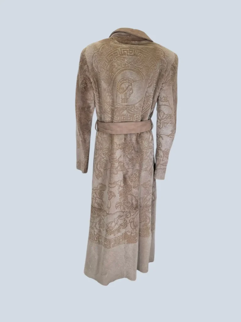 Long pony hair and suede with Greca motif, 40., photo 3 of 8
