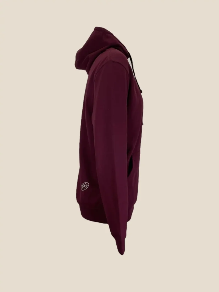Burgundy cotton hoodie, photo 2 of 5