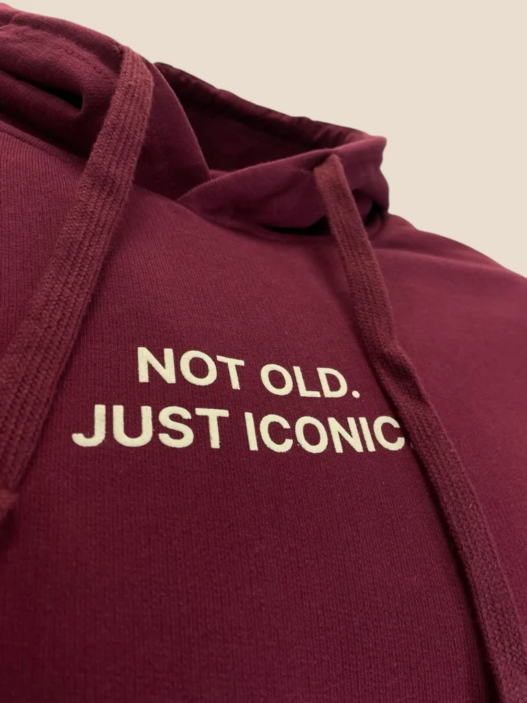 Burgundy cotton hoodie, photo 4 of 5