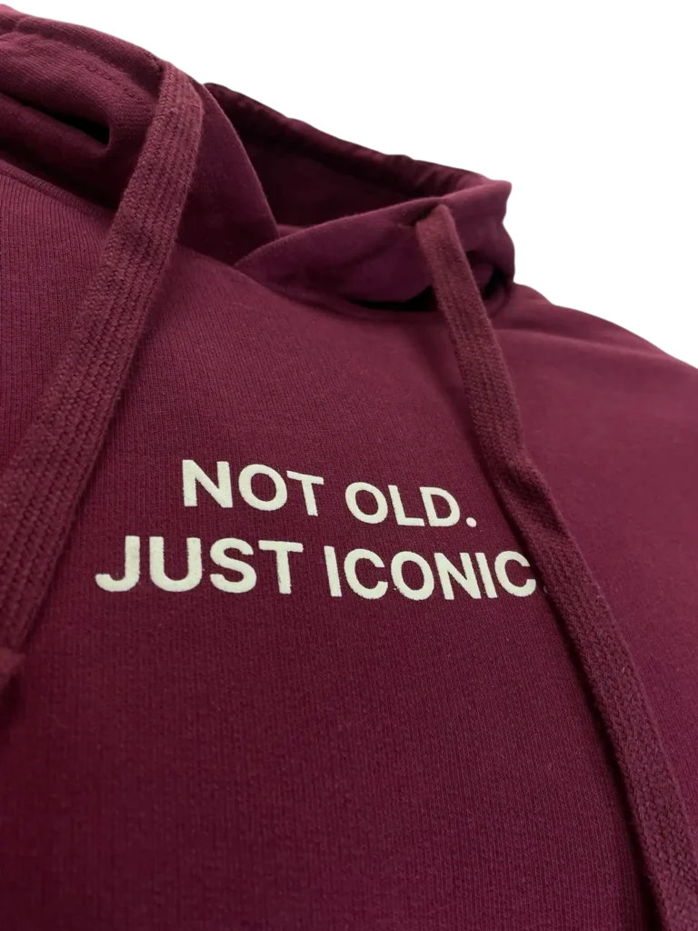 Burgundy cotton hoodie, photo 4 of 5