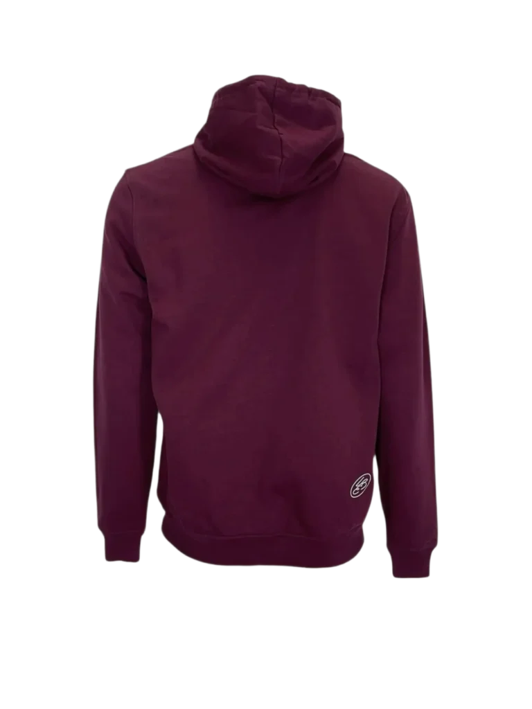 Burgundy cotton hoodie, photo 3 of 5