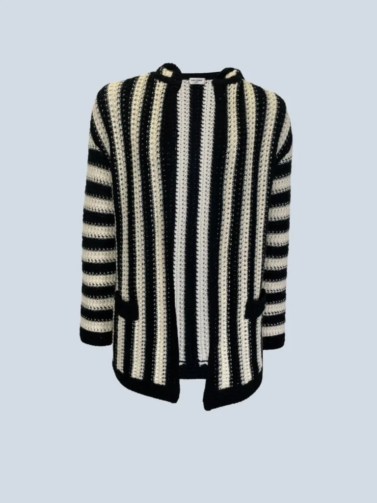 Cardigan con cappuccio in lana, S.
