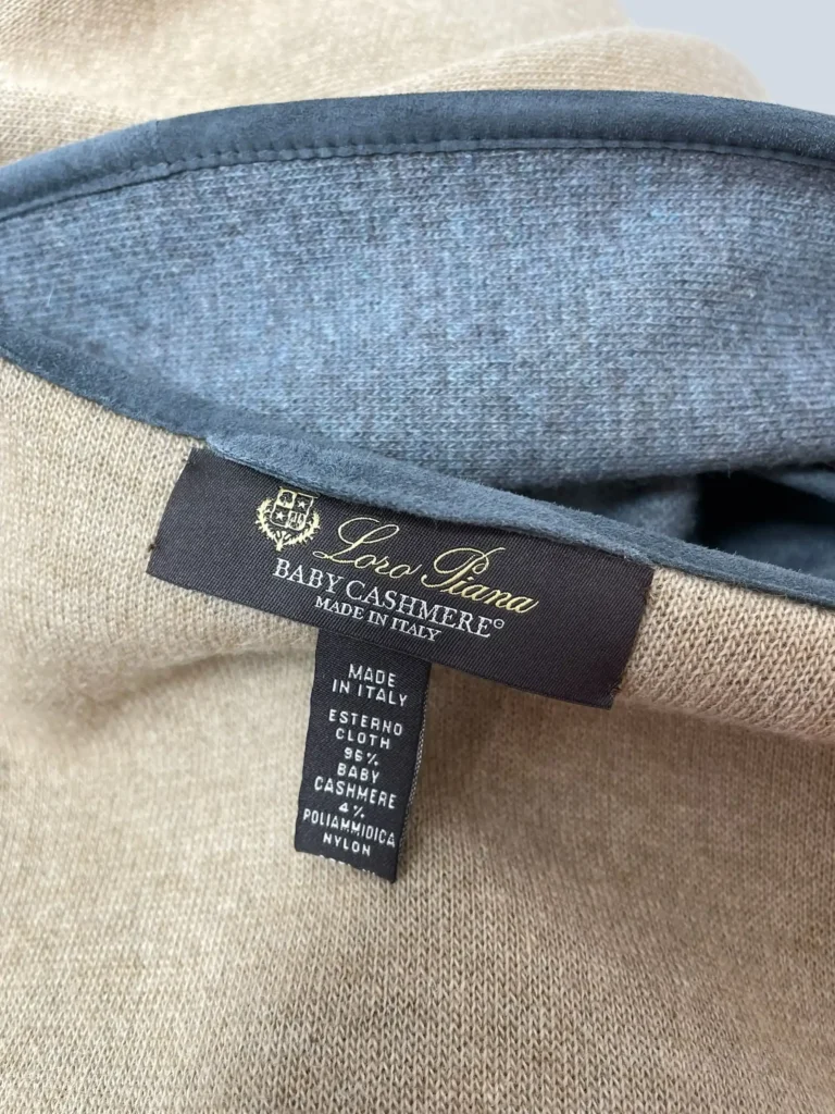 Mantella in cachemire e suede, TU., foto 4 di 5