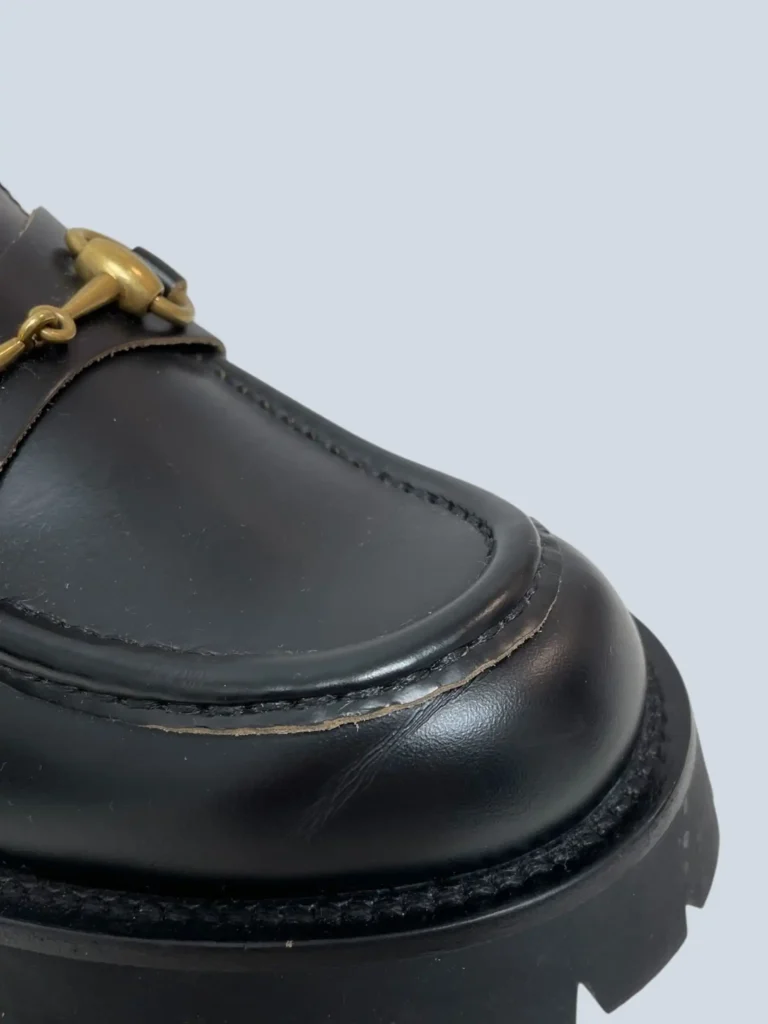 Leather Chunky Horsebit Loafers, 38., photo 6 of 8