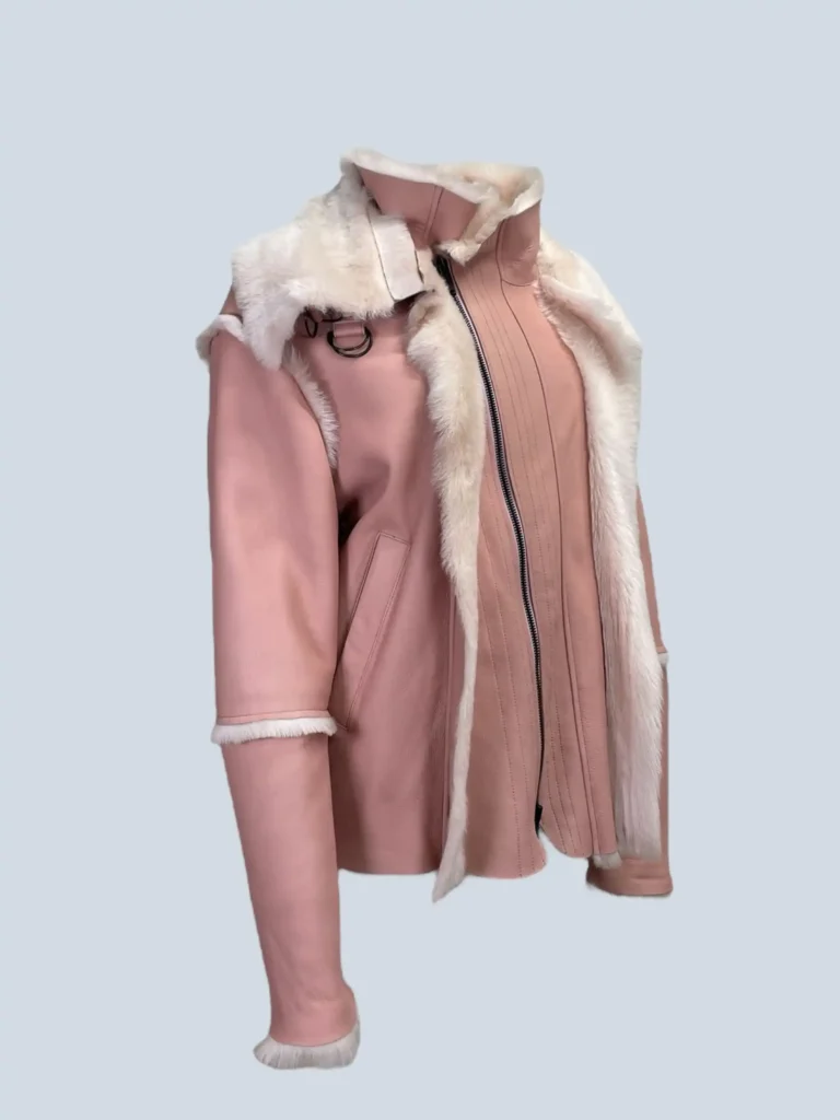 Leather and shearling jacket, 44., photo 2 of 6