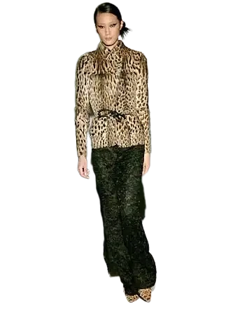 By Tom Ford, lace flared trousers with leather inserts., photo 11 of 11
