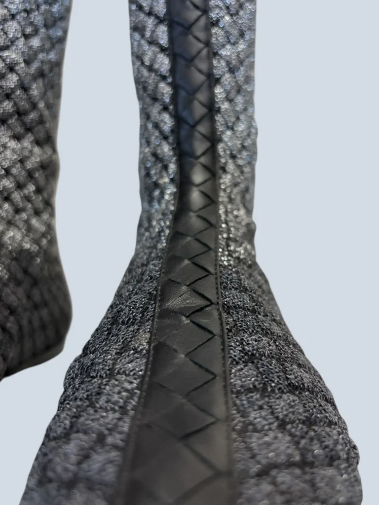 Lurex and braided leather boots, 37., photo 8 of 11
