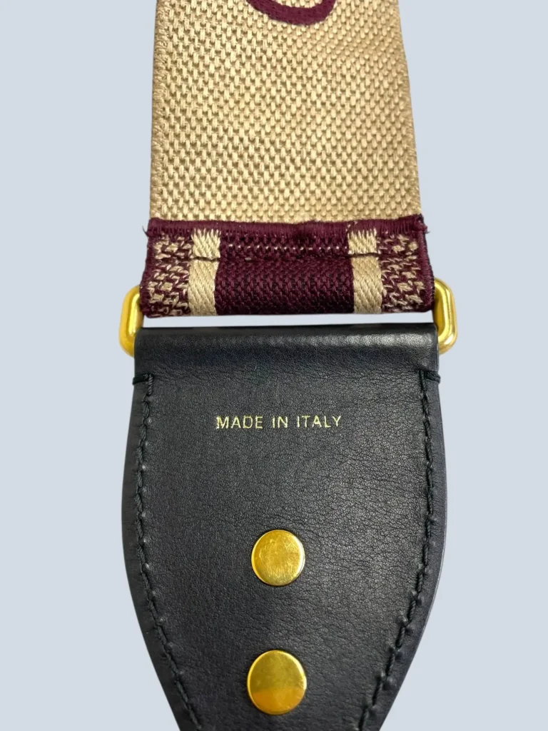 Tracolla regolabile in tela con ricamo logo., foto 4 di 6