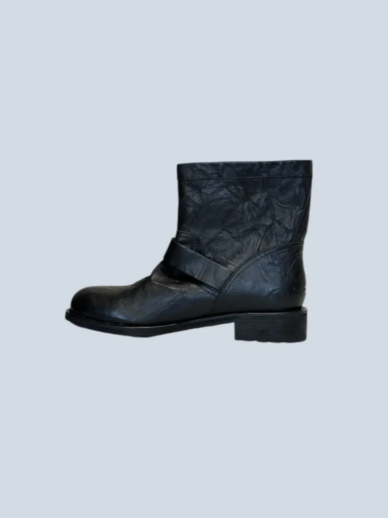 Stivaletti biker in pelle, 37,5., foto 2 di 9