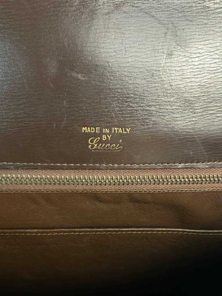 Borsa a mano vintage in pelle di coccodrillo lucida., foto 5 di 10