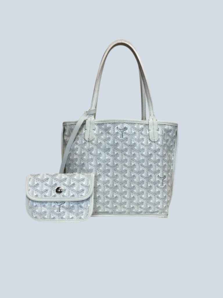 Borsa Anjou Mini in tela Goyardine e pelle.