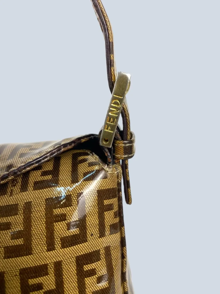 Zucchino vinyl Baguette shoulder bag, photo 9 of 10