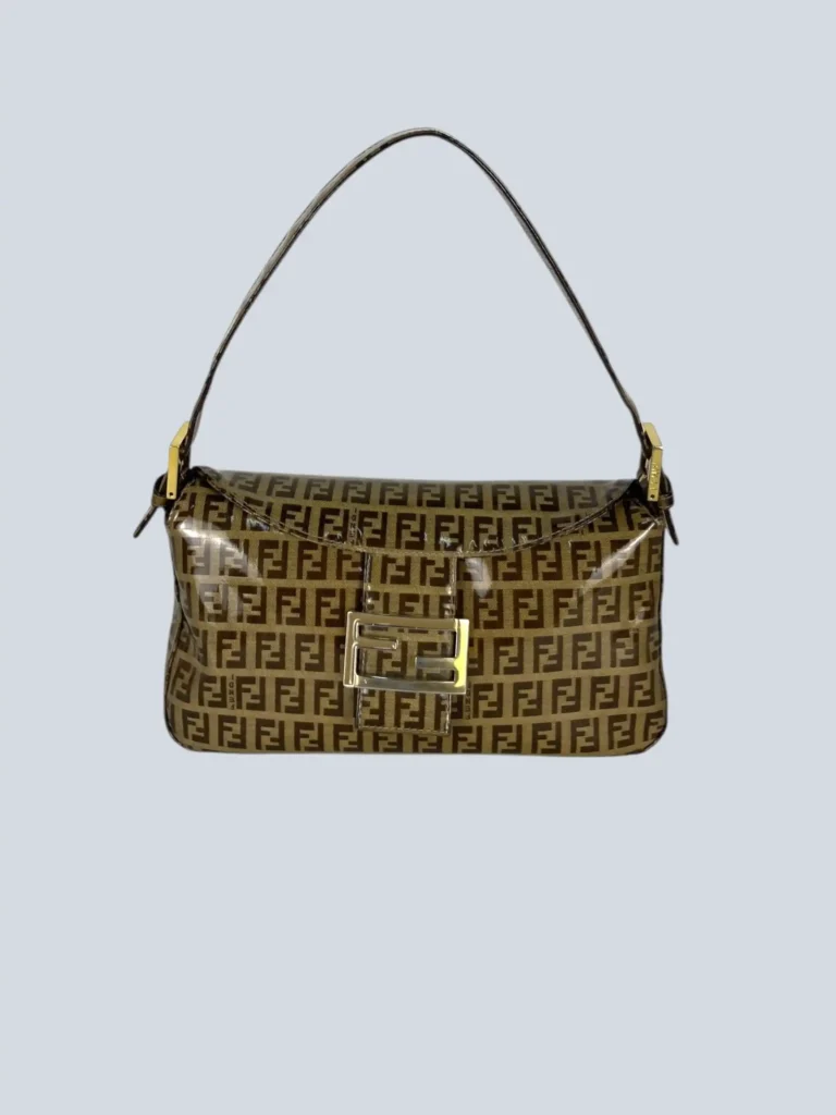 Zucchino vinyl Baguette shoulder bag.