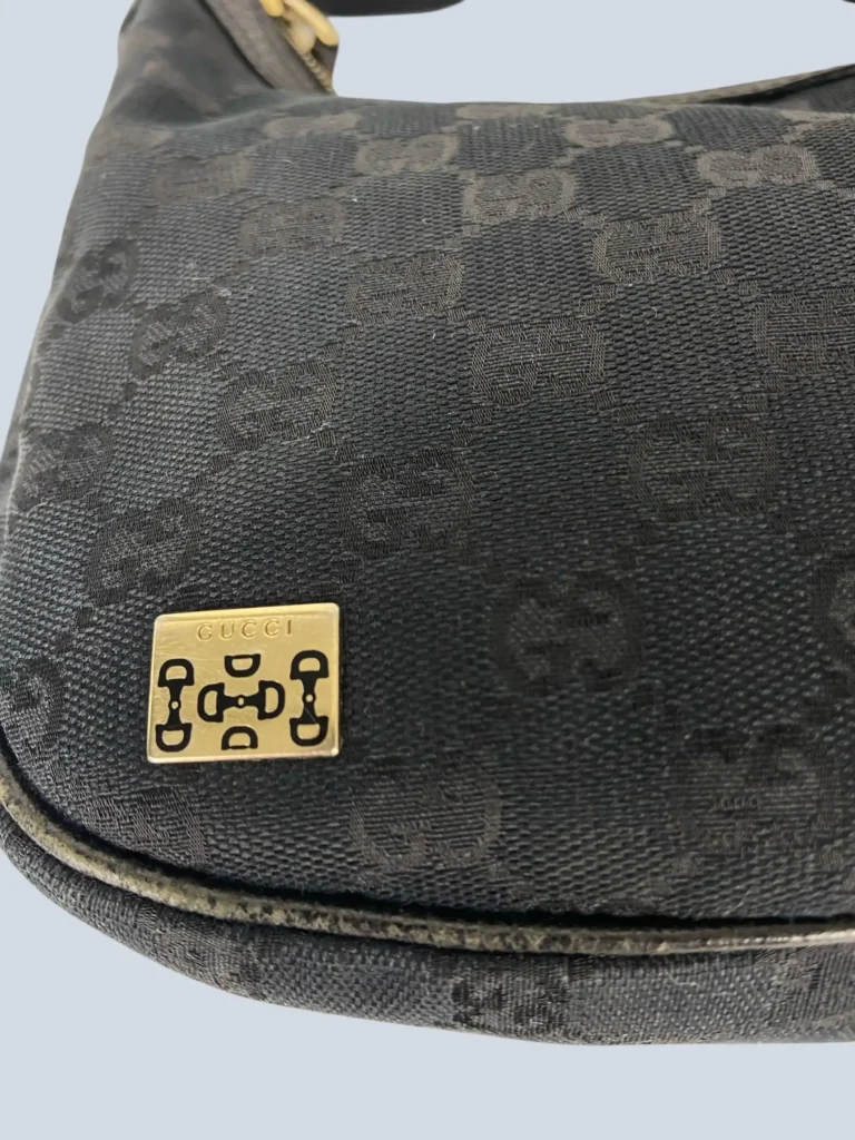 Borsa a mano in tela Monogram e pelle., foto 7 di 8