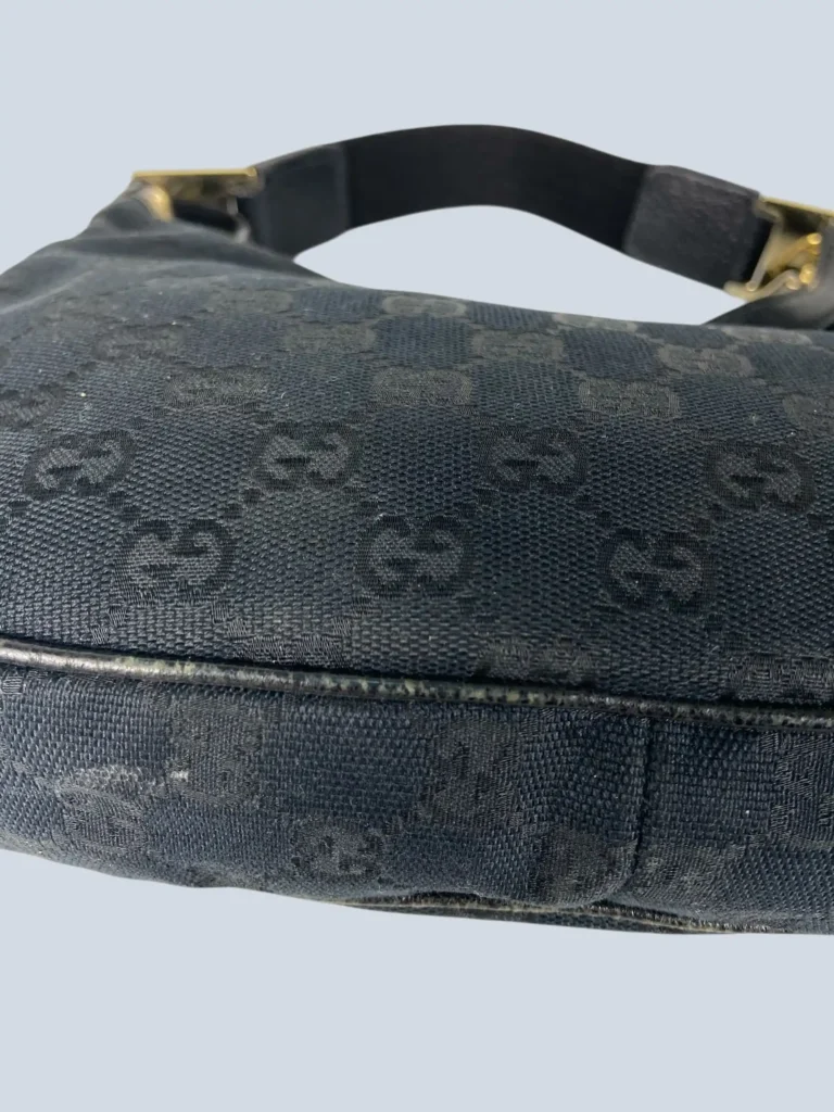 Borsa a mano in tela Monogram e pelle., foto 5 di 8