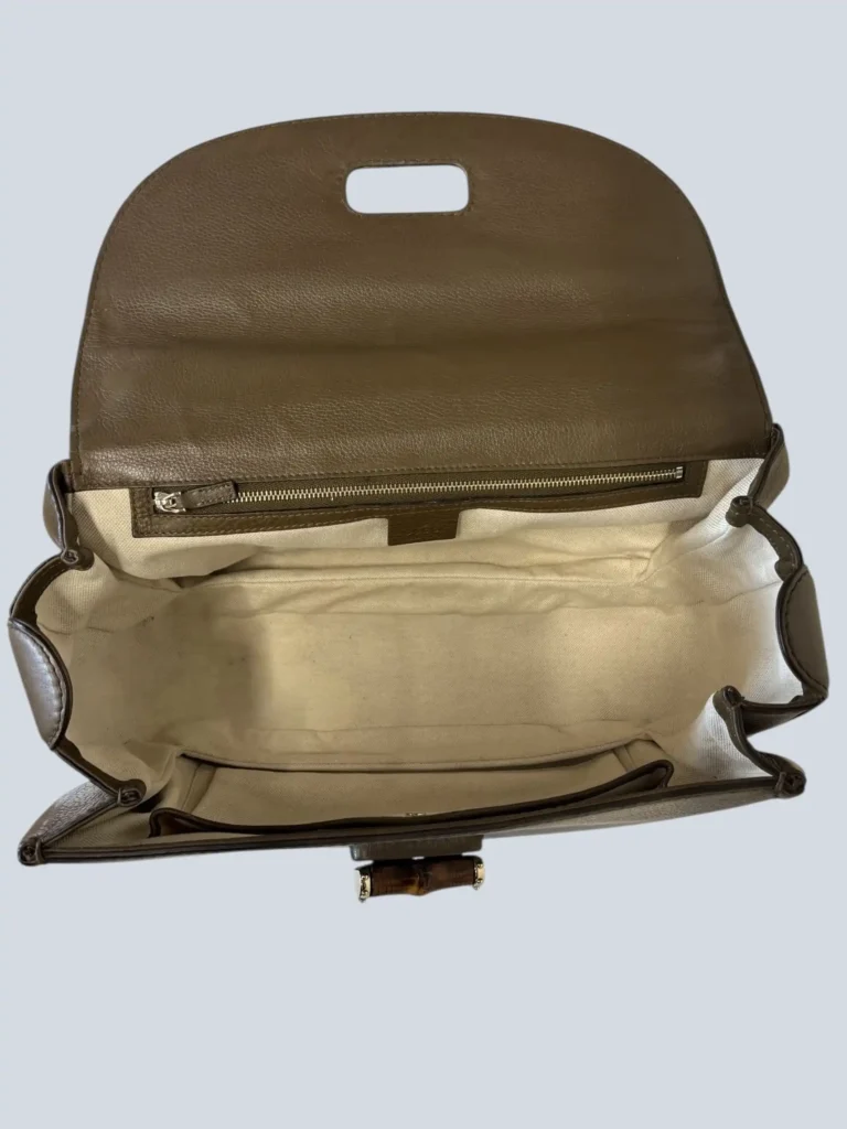 Borsa a spalla New Bamboo Large in pelle., foto 6 di 9