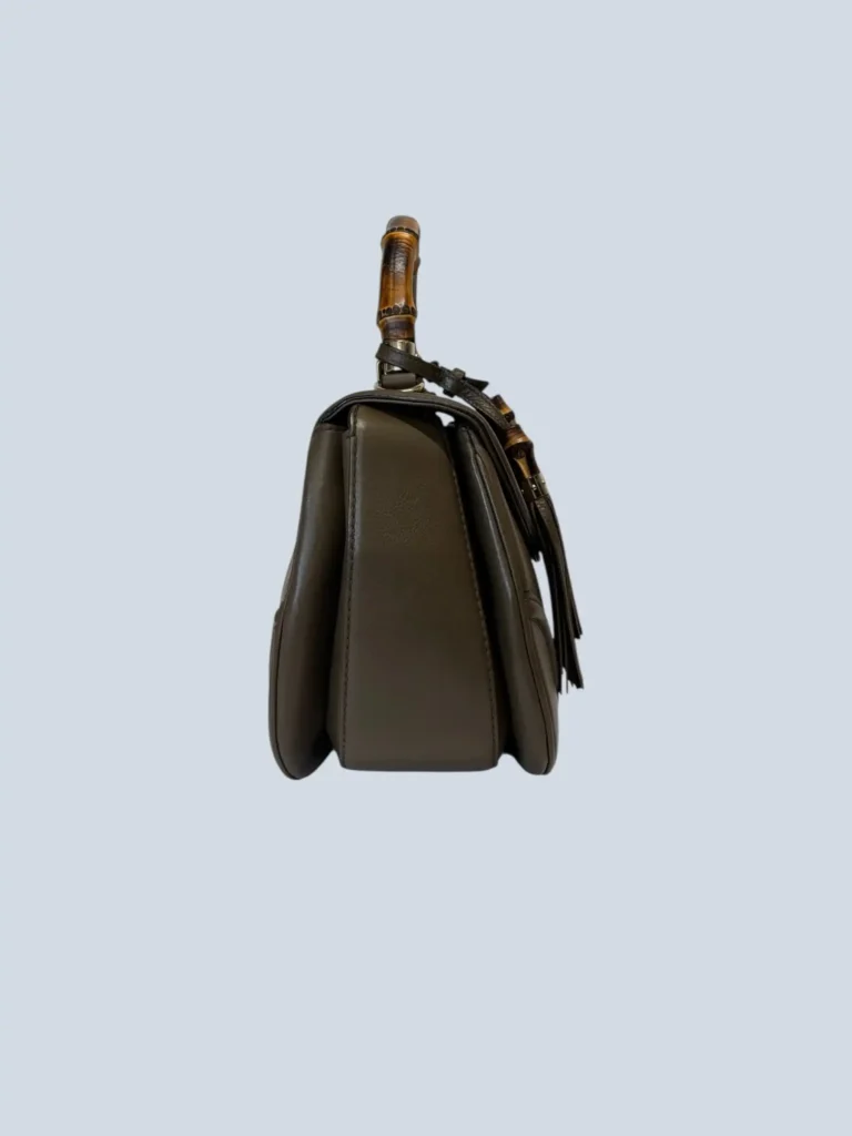 Borsa a spalla New Bamboo Large in pelle., foto 3 di 9