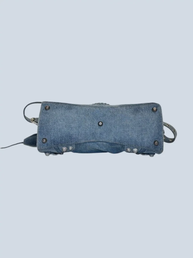 Borsa Neo Cagole in denim e strass., foto 5 di 9